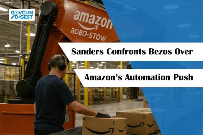 Sanders Confronts Bezos Over