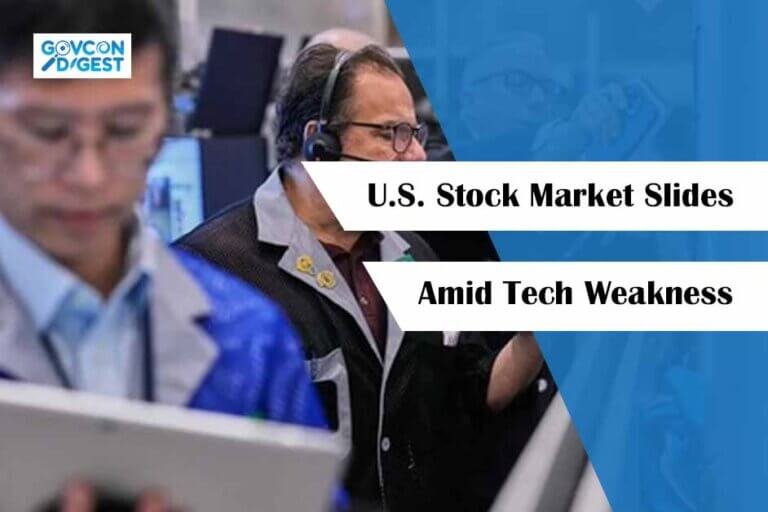 U.S. Stock Market Slides Amid Tech Weakness and Investor Caution