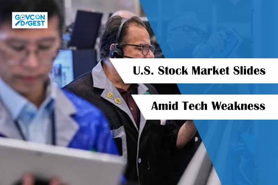 U.S. Stock Market Slides Amid Tech Weakness and Investor Caution