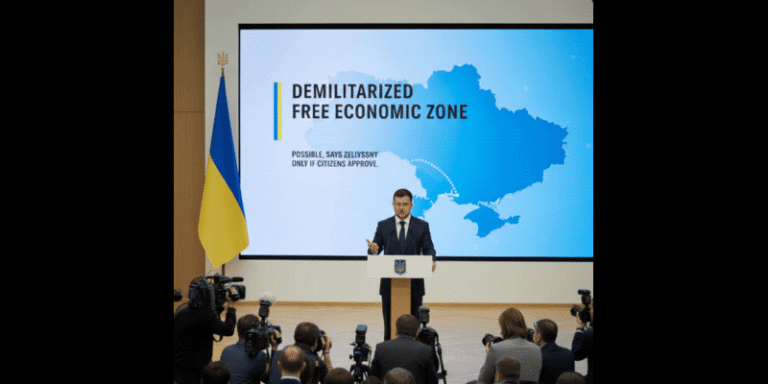 Demilitarized Free Economic Zone Possible, Says Zelenskyy, but Only if Citizens Approve