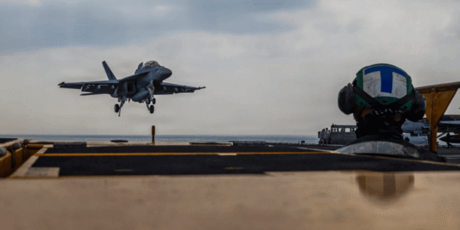 US aircraft carrier arrives in the Middle East to Bolster Regional Security