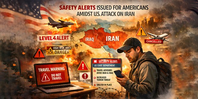 Safety alerts issued for Americans amidst US attack on Iran