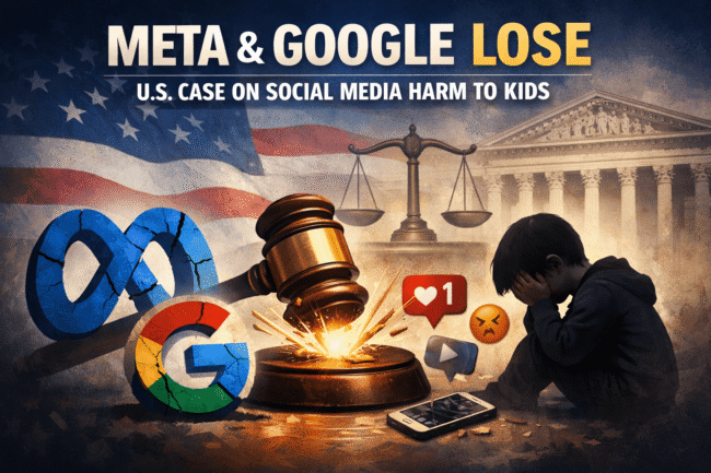 Meta, Google lose US case regarding social media harm to kids