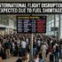 International flight disruptions expected due to fuel shortages