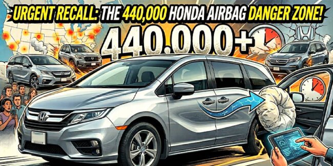 More than 440,000 minivans in US recalled by Honda over faulty deployment of airbags