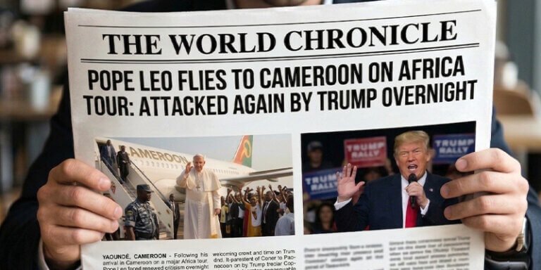 Pope Leo flies to Cameroon on Africa Tour: Attacked again by Trump overnight