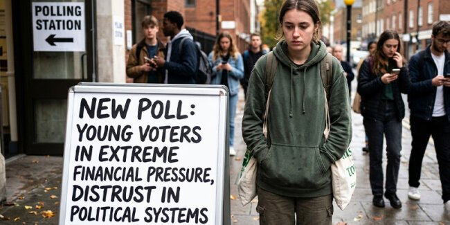 Young voters in extreme financial pressure, distrust in political systems in new poll