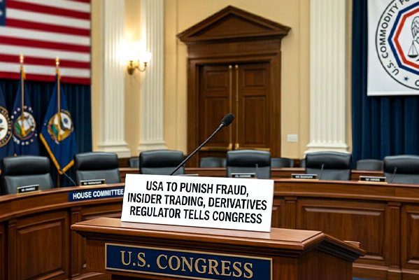 USA to punish fraud, insider trading,derivatives regulator tells Congress