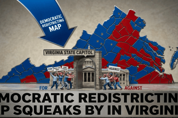 Democratic redistricting map squeaks by in Virginia