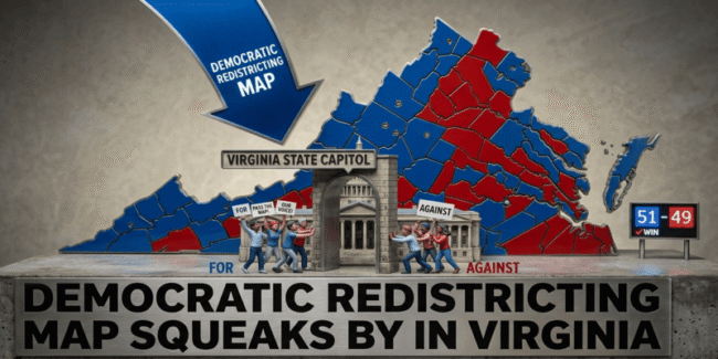 Democratic redistricting map squeaks by in Virginia