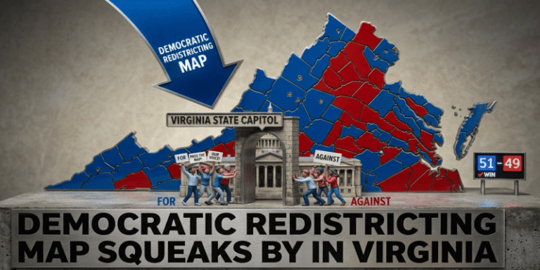 Democratic redistricting map squeaks by in Virginia