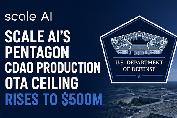 Scale AI’s Pentagon Contract Ceiling Expanded to $500 Million Scale AI’s Pentagon Contract Ceiling Expanded to $500 Million