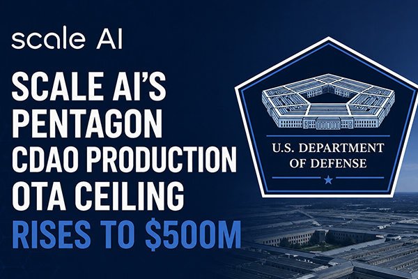 Scale AI’s Pentagon Contract Ceiling Expanded to $500 Million