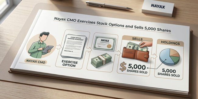 Nayax CMO Exercises Stock Options and Sells 5,000 Shares