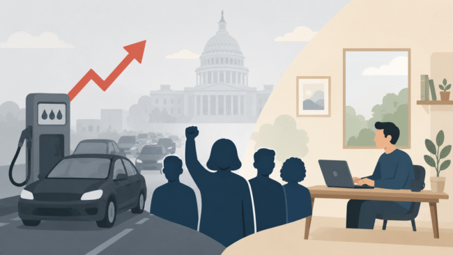 Federal Employee Union Pushes for Telework Return as Gas Prices Rise