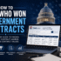 How to See Who Won Government Contracts.
