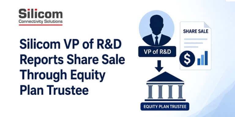 Silicom VP of RD Reports Share Sale Through Equity Plan Trustee
