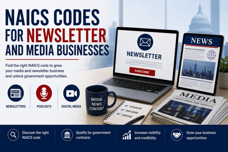 NAICS Codes for Newsletter